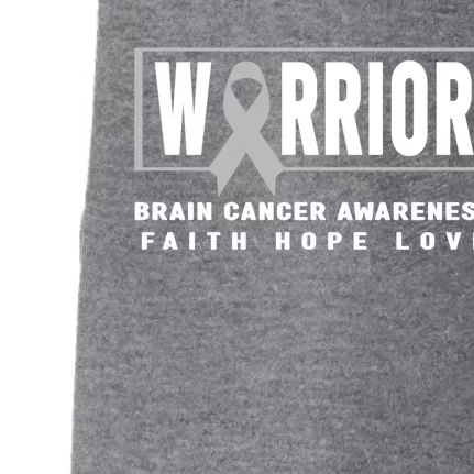 Brain Cancer Awareness Gift Funny Gift Brain Cancer Warrior Cool Gift Doggie 3-End Fleece Hoodie