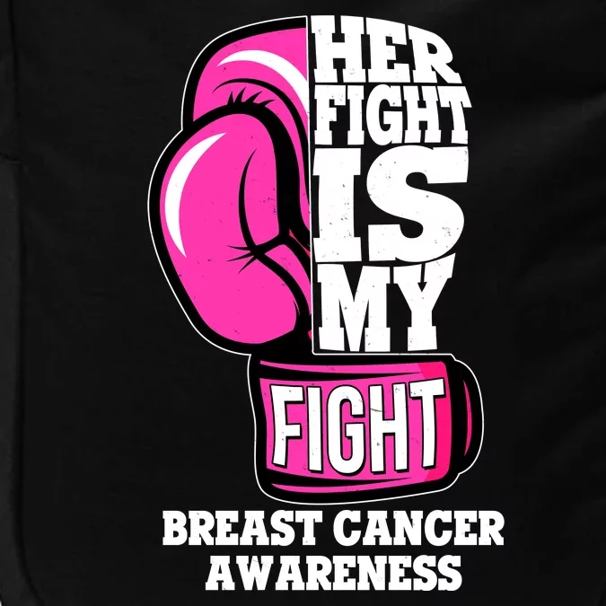 Breast Cancer Awareness Her Fight Is My Fight Boxing Glove Impact Tech Backpack