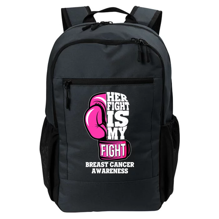 Breast Cancer Awareness Her Fight Is My Fight Boxing Glove Daily Commute Backpack