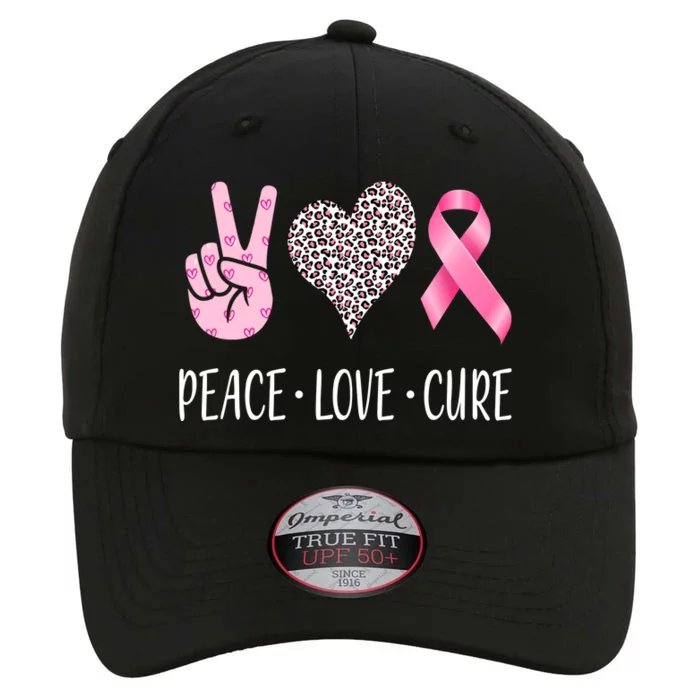 Breast Cancer Awareness Peace Love Cure The Original Performance Cap