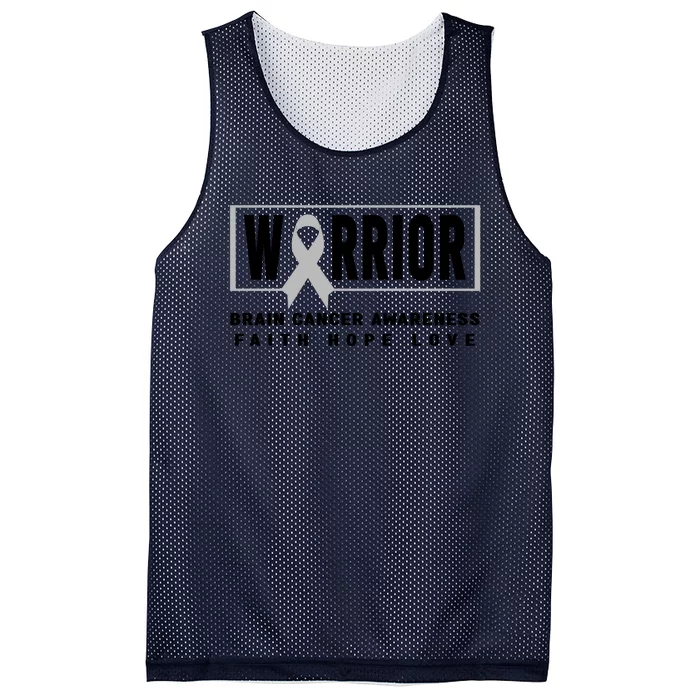 Brain Cancer Awareness Gift Brain Cancer Warrior Gift Mesh Reversible Basketball Jersey Tank