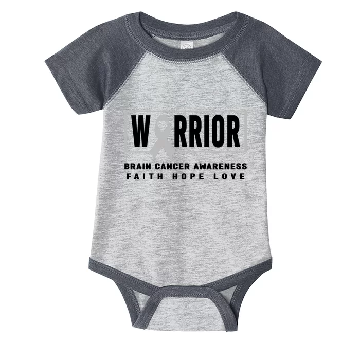 Brain Cancer Awareness Gift Brain Cancer Warrior Gift Infant Baby Jersey Bodysuit