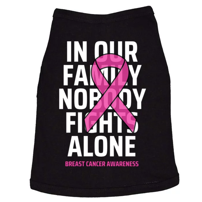 Breast Cancer Awareness Nobody Fights Alone Breast Cancer Doggie Tank