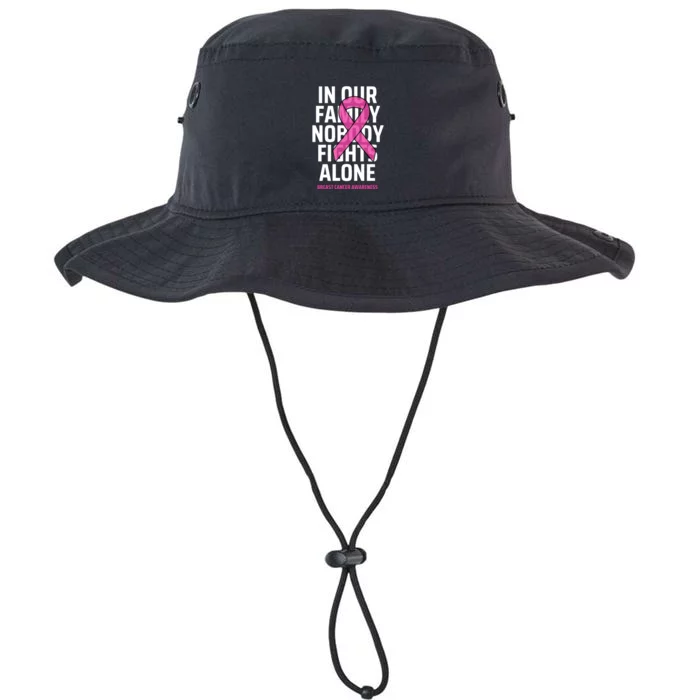 Breast Cancer Awareness Nobody Fights Alone Breast Cancer Legacy Cool Fit Booney Bucket Hat