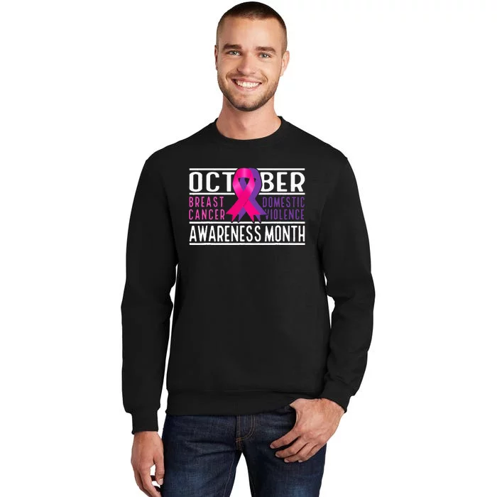 Breast Cancer And Domestic Violence Awareness Month Sweatshirt