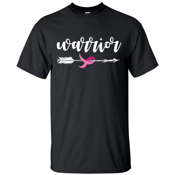 Breast Cancer Awareness Warrior Pink Ribbon Tall T-Shirt