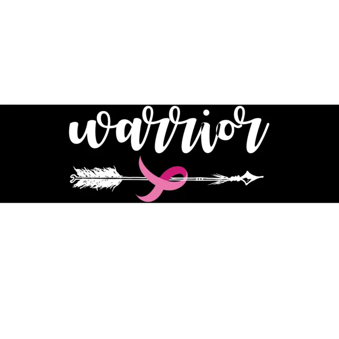 Breast Cancer Awareness Warrior Pink Ribbon Bumper Sticker