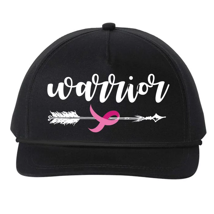 Breast Cancer Awareness Warrior Pink Ribbon Snapback Five-Panel Rope Hat