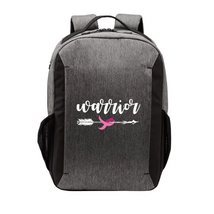 Breast Cancer Awareness Warrior Pink Ribbon Vector Backpack