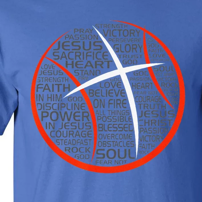 Basketball Christian Athlete Jesus Gift Tall T-Shirt