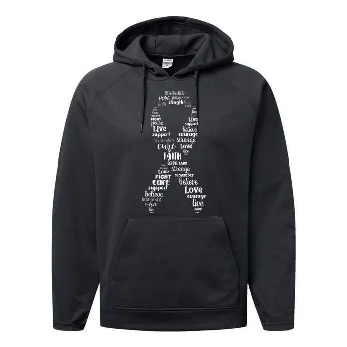 Breast Cancer Awareness Pink Ribbon Mom Women Men Survivor Performance Fleece Hoodie