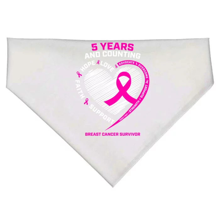 Breast Cancer Awareness Funny Gift Pink Breast Cancer Survivor Great Gift USA-Made Doggie Bandana