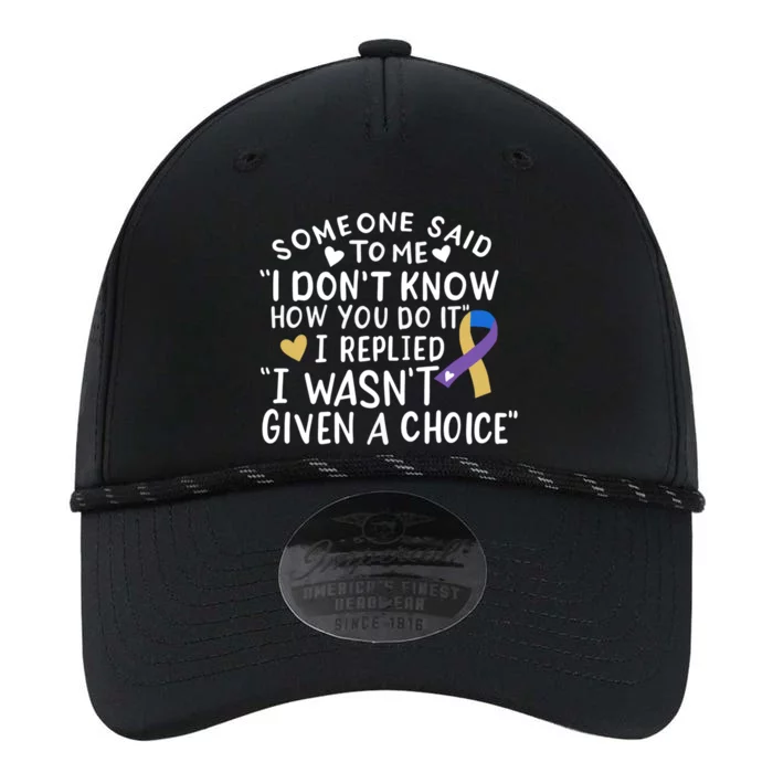 Bladder Cancer Awareness Blue Yellow Purple Ribbon Chemo Meaningful Gift Performance The Dyno Cap