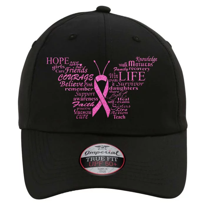 Breast Cancer Awareness Butterfly Ribbon Quotes The Original Performance Cap