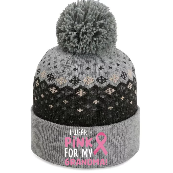 Breast Cancer Awarness Grandmother Breast Cancer Survivor Gift The Baniff Cuffed Pom Beanie