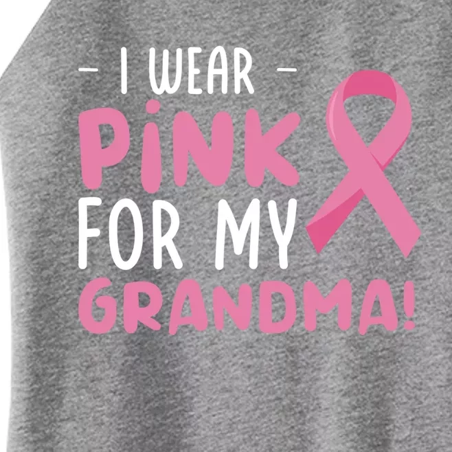 Breast Cancer Awarness Grandmother Breast Cancer Survivor Gift Women’s Perfect Tri Rocker Tank