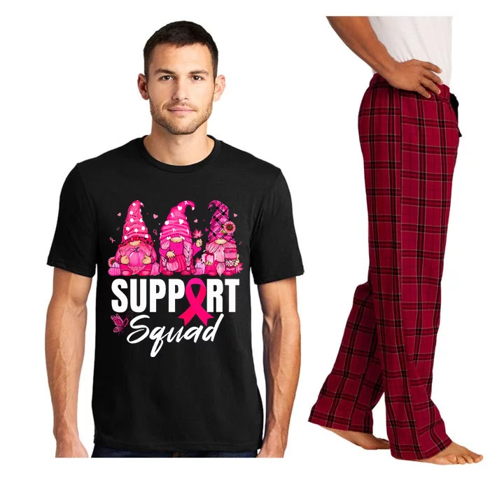 Breast Cancer Awareness Gnomes Support Squad Pajama Set