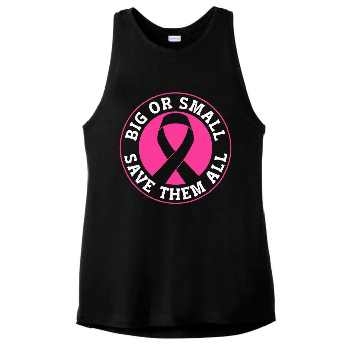 Breast Cancer Awareness Support the Cause Ladies Tri-Blend Wicking Tank