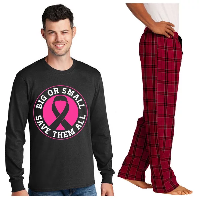 Breast Cancer Awareness Support the Cause Long Sleeve Pajama Set