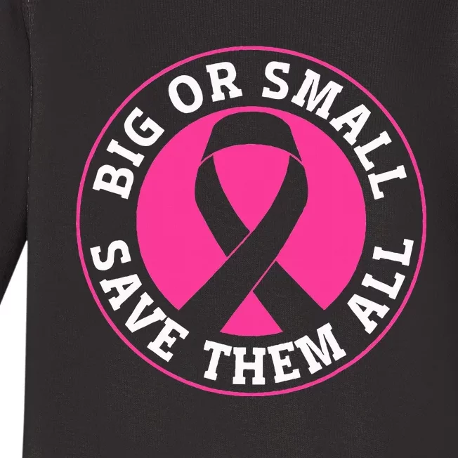 Breast Cancer Awareness Support the Cause Baby Long Sleeve Bodysuit