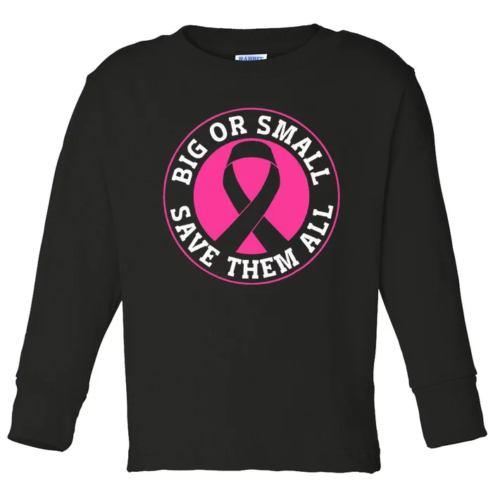 Breast Cancer Awareness Support the Cause Toddler Long Sleeve Shirt