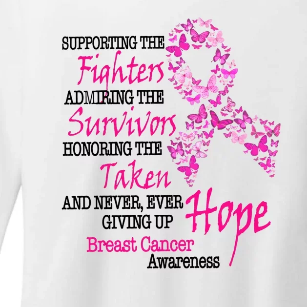 Breast Cancer Awareness Meaning Womens CVC Long Sleeve Shirt