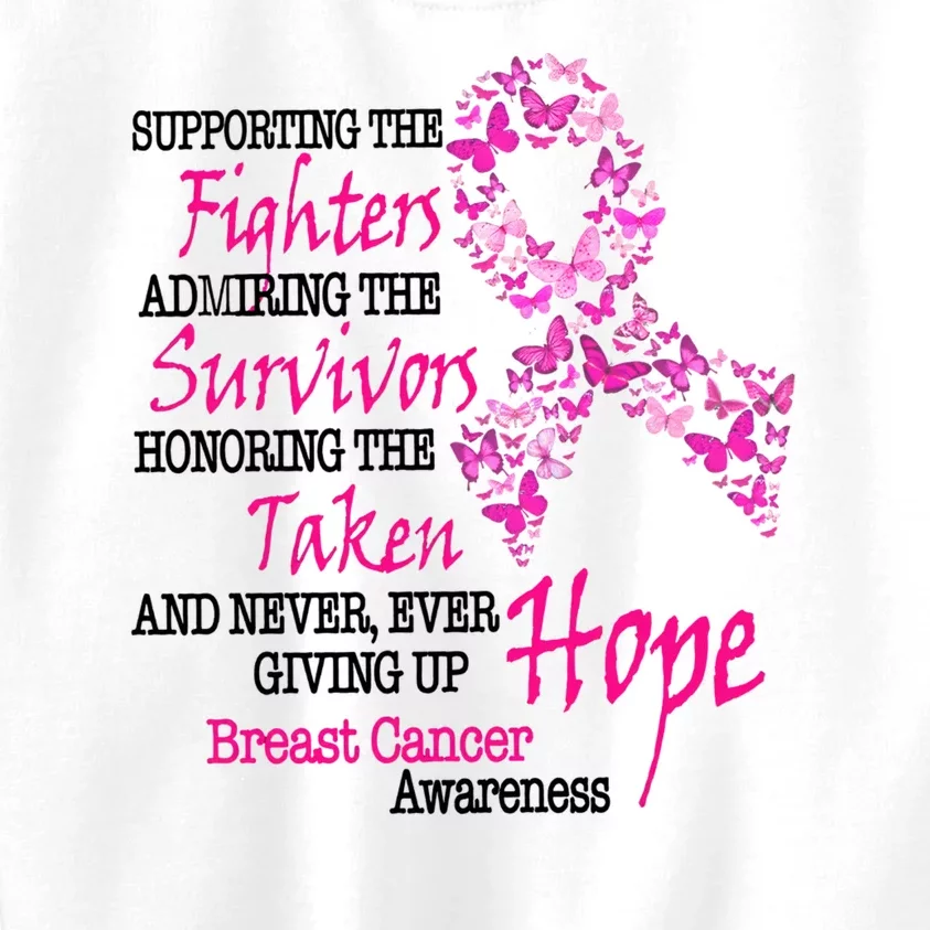 Breast Cancer Awareness Meaning Kids Sweatshirt