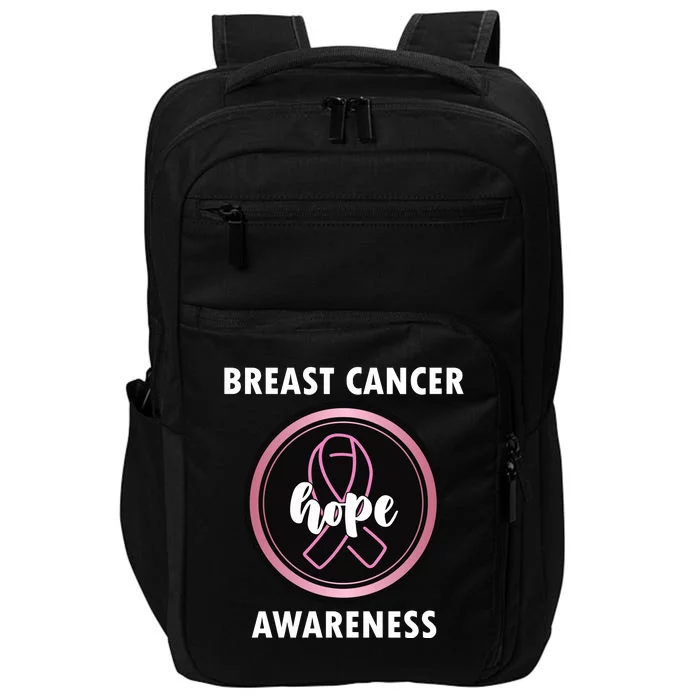 Breast Cancer Awareness Hope Ribbon Impact Tech Backpack