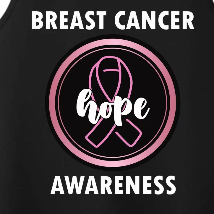 Breast Cancer Awareness Hope Ribbon Performance Tank