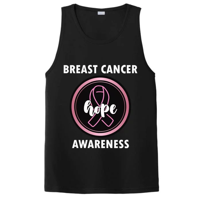 Breast Cancer Awareness Hope Ribbon Performance Tank