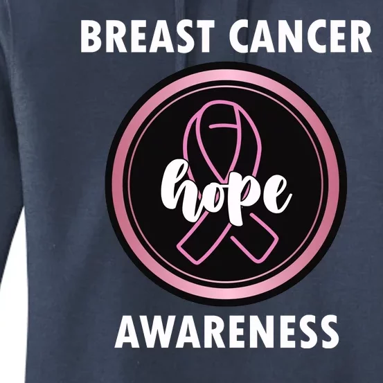 Breast Cancer Awareness Hope Ribbon Women's Pullover Hoodie