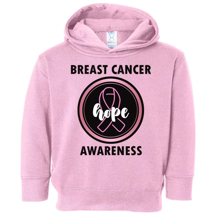 Breast Cancer Awareness Hope Ribbon Toddler Hoodie