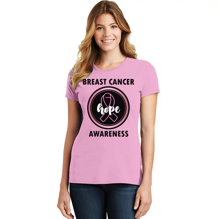 Breast Cancer Awareness Hope Ribbon Women's T-Shirt