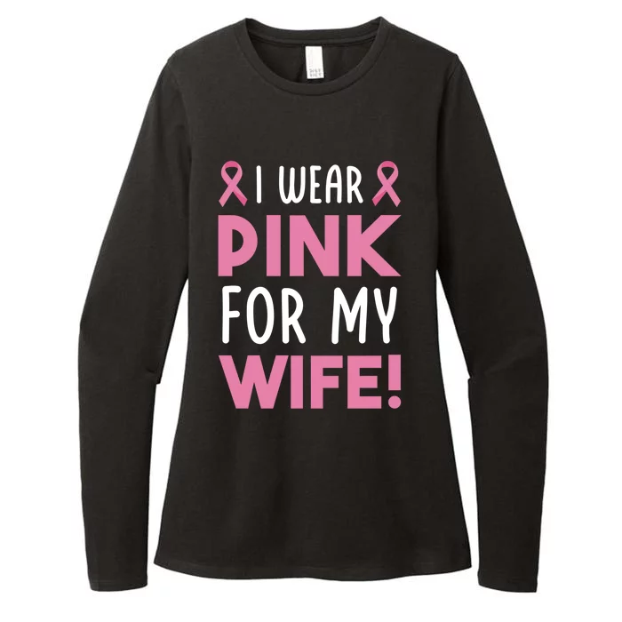 Breast Cancer Awarness Wife Breast Cancer Survivor Gift Womens CVC Long Sleeve Shirt