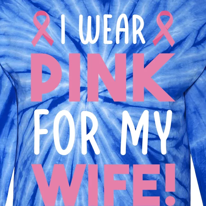 Breast Cancer Awarness Wife Breast Cancer Survivor Gift Tie-Dye Long Sleeve Shirt