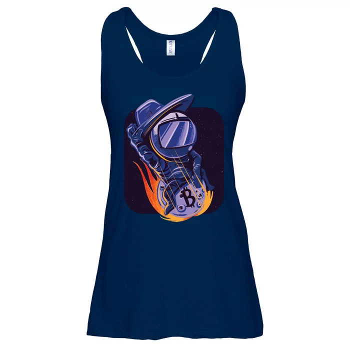 Bitcoin Cowboy Astronaut Ladies Essential Flowy Tank