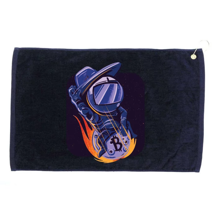 Bitcoin Cowboy Astronaut Grommeted Golf Towel