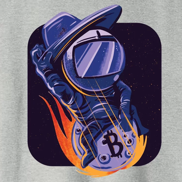 Bitcoin Cowboy Astronaut Women's Crop Top Tee