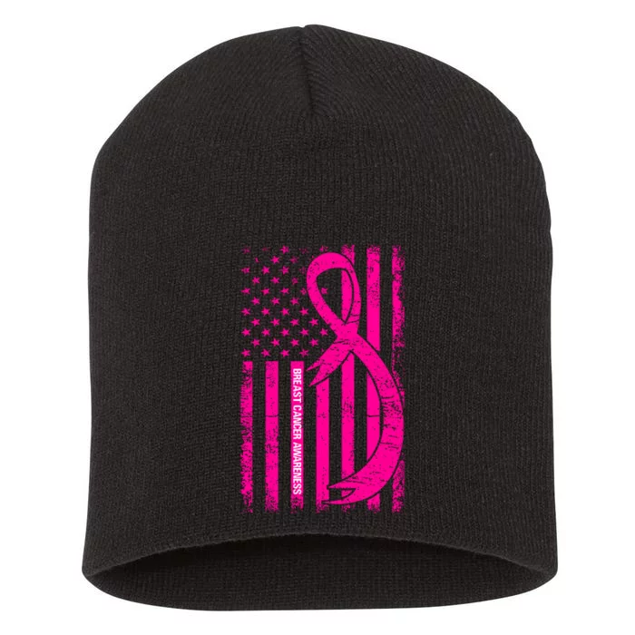 Breast Cancer Awareness T Short Acrylic Beanie