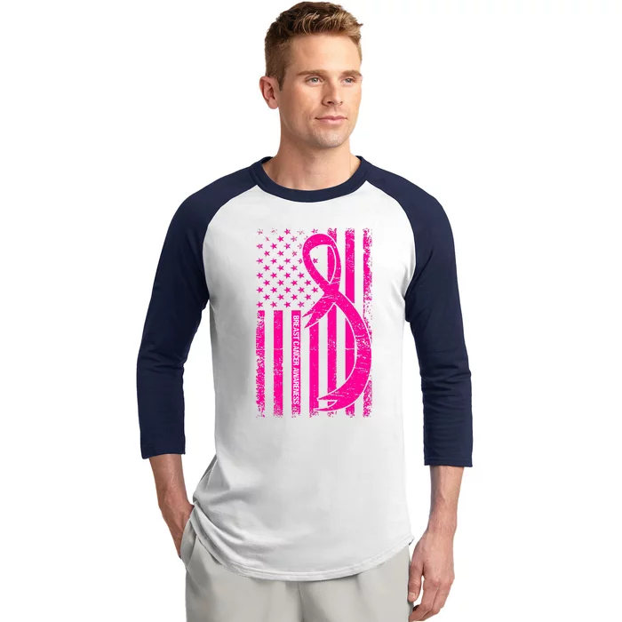 Breast Cancer Awareness T Baseball Sleeve Shirt