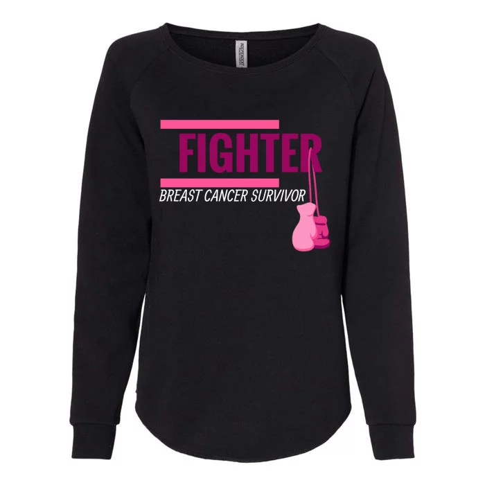 Breast Cancer Awareness Fighter Breast Cancer Warrior Cute Gift Womens California Wash Sweatshirt