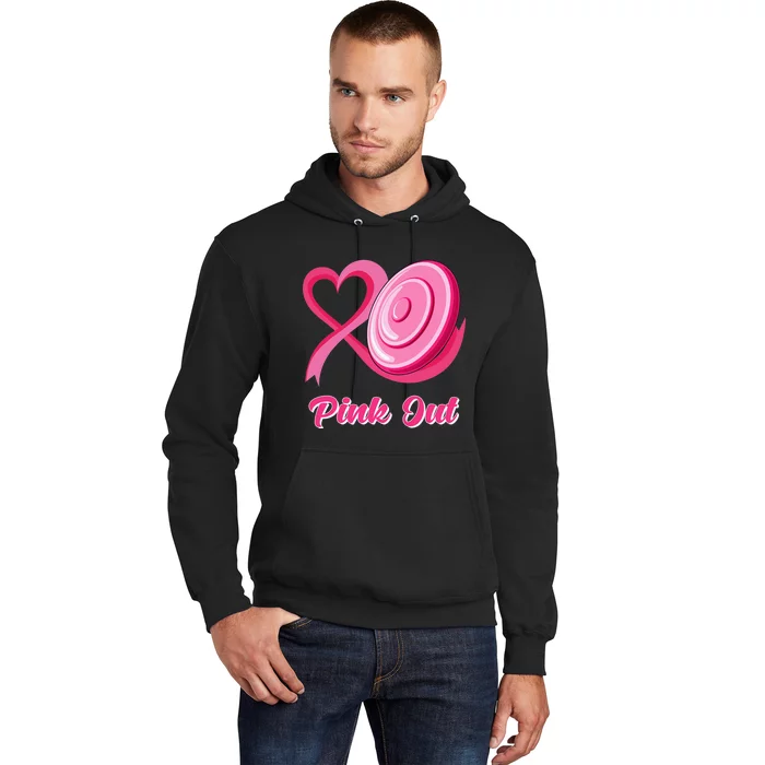 Breast Cancer Awareness Game Day Pink Disc Golf Sport Lover Hoodie