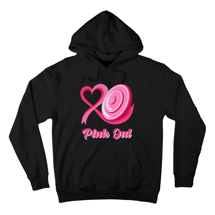 Breast Cancer Awareness Game Day Pink Disc Golf Sport Lover Hoodie