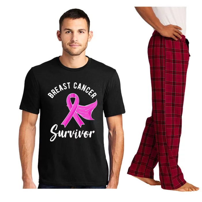 Breast Cancer Awareness Gifts Women Survivor Pink Ribbon Pajama Set