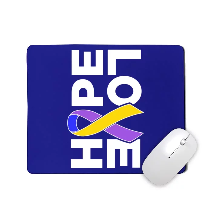 Bladder Cancer Awareness Gift Hope Love Support Ribbon Gift Mousepad