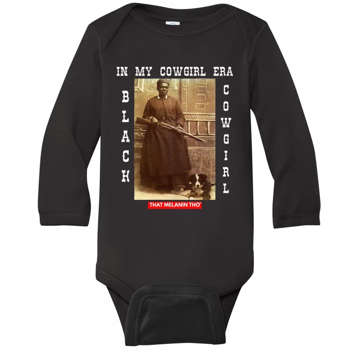 Black Cowgirls African American Black History Mary Fields Baby Long Sleeve Bodysuit