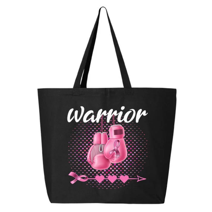 Breast Cancer Awareness Pink Boxing Gloves Warrior 25L Jumbo Tote