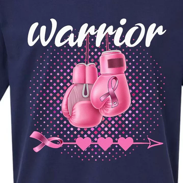 Breast Cancer Awareness Pink Boxing Gloves Warrior Sueded Cloud Jersey T-Shirt