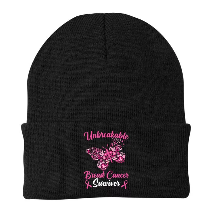 Breast Cancer Awareness Breast Cancer Survivor Knit Cap Winter Beanie