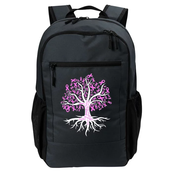 Breast Cancer Awareness Pink Ribbon Tree Daily Commute Backpack